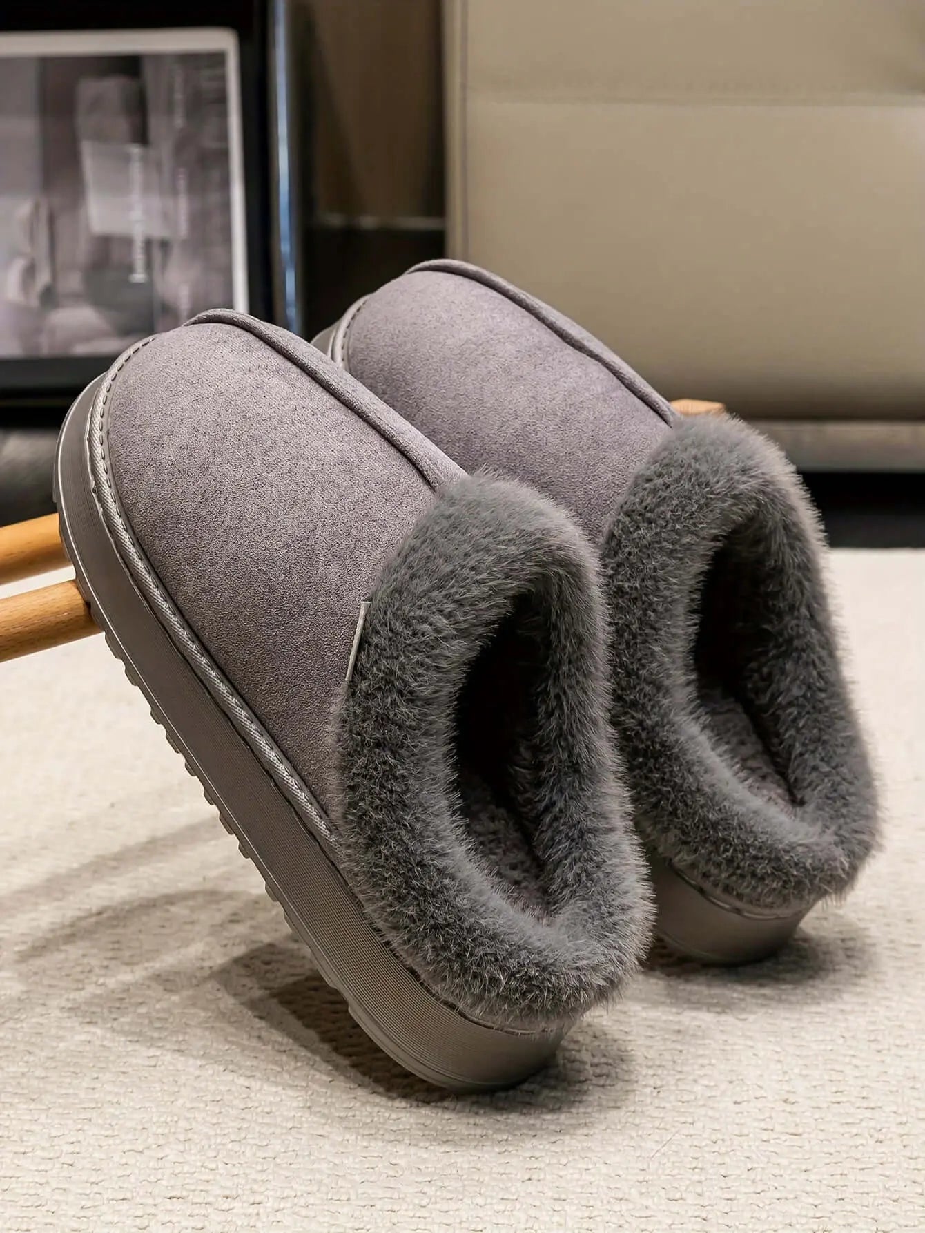 LUXEHAEVEN Cozy Plush Winter Slippers - Non-Slip & Stylish