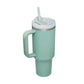 LUXEHAEVEN 40 Oz Tumbler With Handle Straw Insulated, Stainless Steel Spill Proof Vacuum Coffee Cup Tumbler With Lid Tapered Mug Gifts For Valentine Lover Suitable For Car Gym Office Travel LuxeHaeven