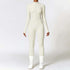LUXEHAEVEN Warm Zipper Long-sleeved Jumpsuit Yoga Fitness Sports Pants Breathable Bodysuit Women&