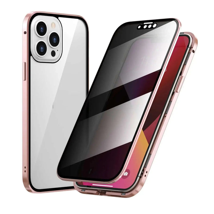 LUXEHAEVEN Privacy-proof Magneto Phone Case Double Sided Metal Frame LuxeHaeven