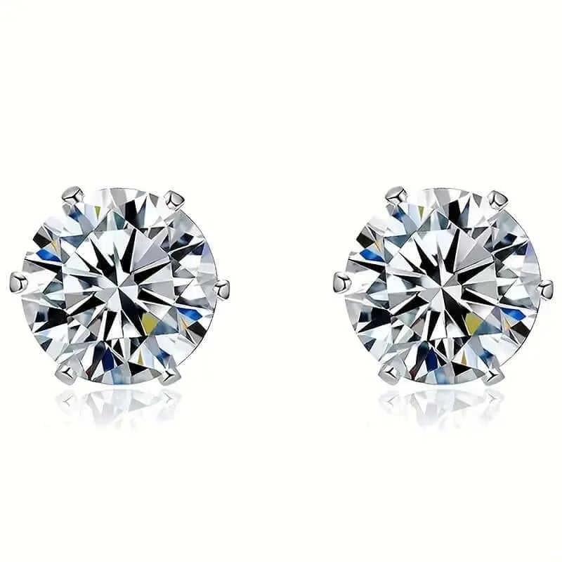 LUXEHAEVEN Sparkling Titanium Steel Earrings