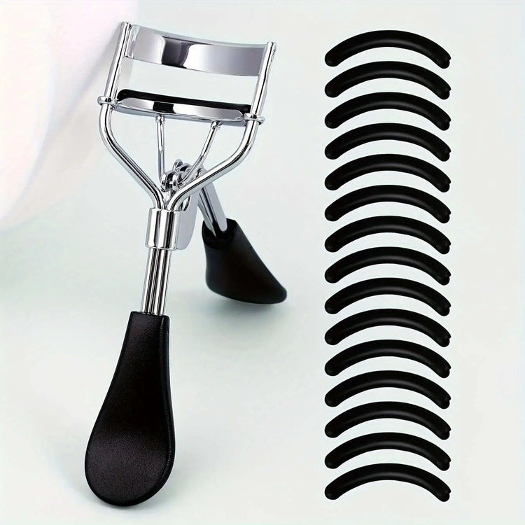 LUXEHAEVEN Eyelash Curler & 15 Pads - Perfect Curling Tool