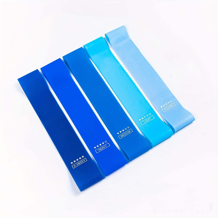 LUXEHAEVEN 5pcs Purple Resistance Bands for Fitness Training