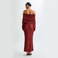 LUXEHAEVEN Stylish One-Shoulder Long Dress for Women LuxeHaeven