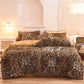 LUXEHAEVEN Luxury Thick Fleece Duvet Cover Queen King Winter Warm Bed Quilt Cover Pillowcase Fluffy Plush Shaggy Bedclothes Bedding Set Winter Body Keep Warm LuxeHaeven