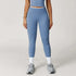 LUXEHAEVEN Nude-Feel Yoga Pants High-Waist Contrasting Color Quick-Dry Trousers LuxeHaeven