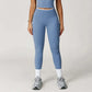 LUXEHAEVEN Nude-Feel Yoga Pants High-Waist Contrasting Color Quick-Dry Trousers LuxeHaeven