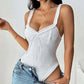 LUXEHAEVEN New Lace Ruffle-Trimmed Bodysuit