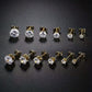 LUXEHAEVEN Sparkling Titanium Steel Earrings