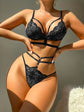 LUXEHAEVEN Lace Transparent Women’s Sexy Lingerie Set