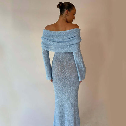 LUXEHAEVEN Stylish One-Shoulder Long Dress for Women LuxeHaeven