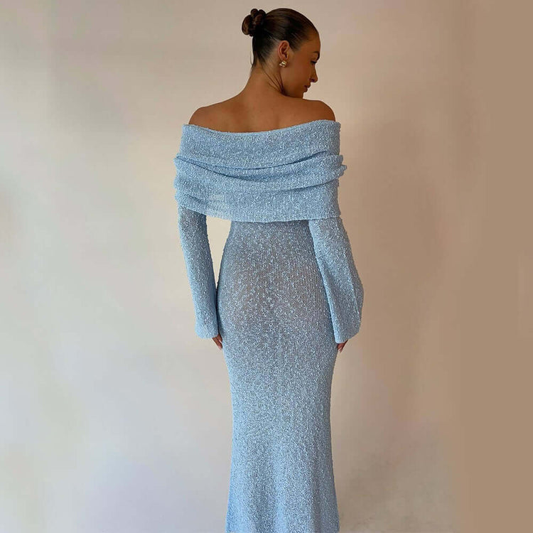 LUXEHAEVEN Stylish One-Shoulder Long Dress for Women LuxeHaeven