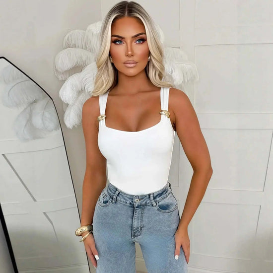 LUXEHAEVEN Strap-style High-end Chic Bodycon Jumpsuit LuxeHaeven