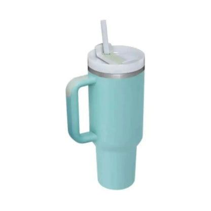 LUXEHAEVEN 40 Oz Tumbler With Handle Straw Insulated, Stainless Steel Spill Proof Vacuum Coffee Cup Tumbler With Lid Tapered Mug Gifts For Valentine Lover Suitable For Car Gym Office Travel LuxeHaeven