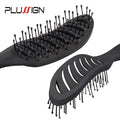 Styling Curly Hair Brush Salon Massager Comb Brush Detangling Drying Brush Anti Static Curved Vent Brush Scalp Massage Comb