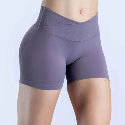 LUXEHAEVEN Seamless Knitted Womens Yoga Fitness Sports Three-Quarter Shorts LuxeHaeven