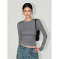 LUXEHAEVEN Slimming Figure-hugging Solid-color Base Top For Women LuxeHaeven