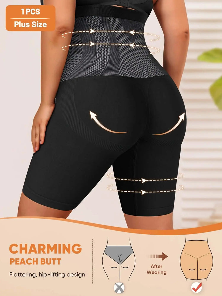 LUXEHAEVEN Plus Size High-Waisted Tummy Control Panties