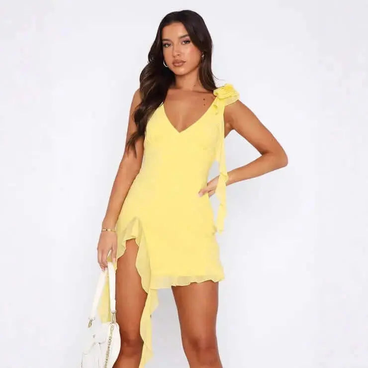 LUXEHAEVEN Fringed Subtly Alluring, High-end Slip Dress LuxeHaeven