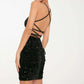 LUXEHAEVEN French Sequined Suspender Short Dress Summer Sexy Tight Slim Beauty Back Hip-hugging Skirt For Womens Clothing LuxeHaeven