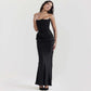 LUXEHAEVEN Slim Tube Top Long Dress Sexy Fashion Bandeau Backless Party Evening Dresses For Women Clothing LuxeHaeven