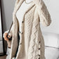LUXEHAEVEN Warm Hooded Cardigan Coat