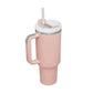 LUXEHAEVEN 40 Oz Tumbler With Handle Straw Insulated, Stainless Steel Spill Proof Vacuum Coffee Cup Tumbler With Lid Tapered Mug Gifts For Valentine Lover Suitable For Car Gym Office Travel LuxeHaeven