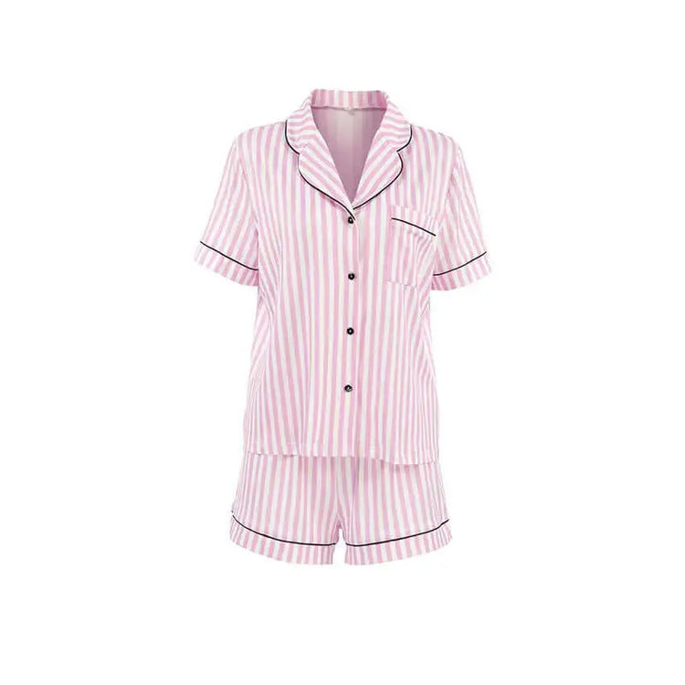 LUXEHAEVEN Printed Cardigan Short-Sleeve Shorts Womens Set LuxeHaeven