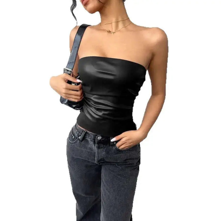 LUXEHAEVEN Sleeveless Off-shoulder Tube Top For Women LuxeHaeven