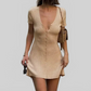 LUXEHAEVEN Knitted Mini Dress - ELegant Summer Style
