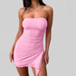 LUXEHAEVEN Y2K Tube-top Split Dress Summer Ins Fashion Backless Short Dresses For Women LuxeHaeven