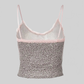 LUXEHAEVEN Leopard Lace Crop Camis