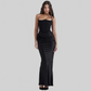 LUXEHAEVEN Slim Tube Top Long Dress Sexy Fashion Bandeau Backless Party Evening Dresses For Women Clothing LuxeHaeven