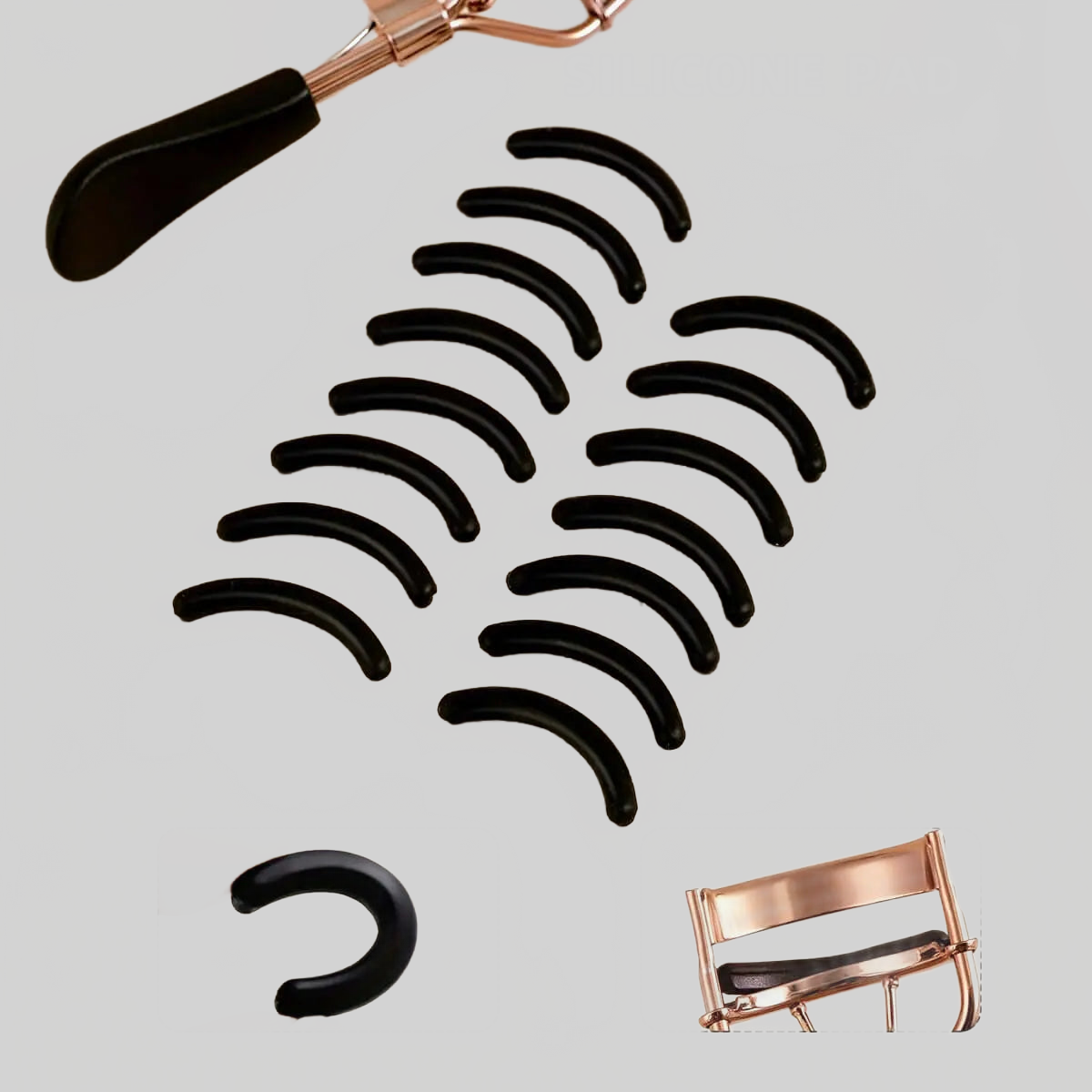 LUXEHAEVEN EyELash Curler & 15 Pads - Perfect Curling Tool