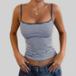 LUXEHAEVEN Striped Low-Neck High-Waist Womens Tank Top LuxeHaeven