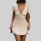 LUXEHAEVEN Knitted Mini Dress - ELegant Summer Style