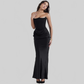 LUXEHAEVEN Slim Tube Top Long Dress Sexy Fashion Bandeau Backless Party Evening Dresses For Women Clothing LuxeHaeven