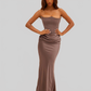 LUXEHAEVEN Slim Tube Top Long Dress Sexy Fashion Bandeau Backless Party Evening Dresses For Women Clothing LuxeHaeven