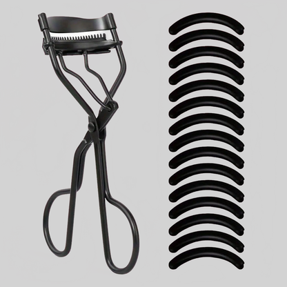LUXEHAEVEN EyELash Curler & 15 Pads - Perfect Curling Tool