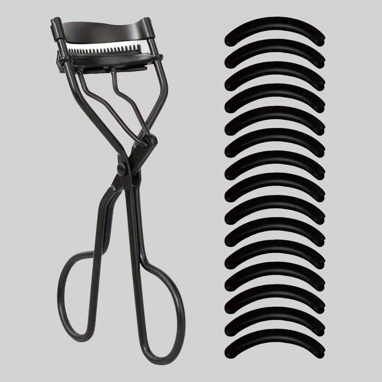 LUXEHAEVEN EyELash Curler & 15 Pads - Perfect Curling Tool