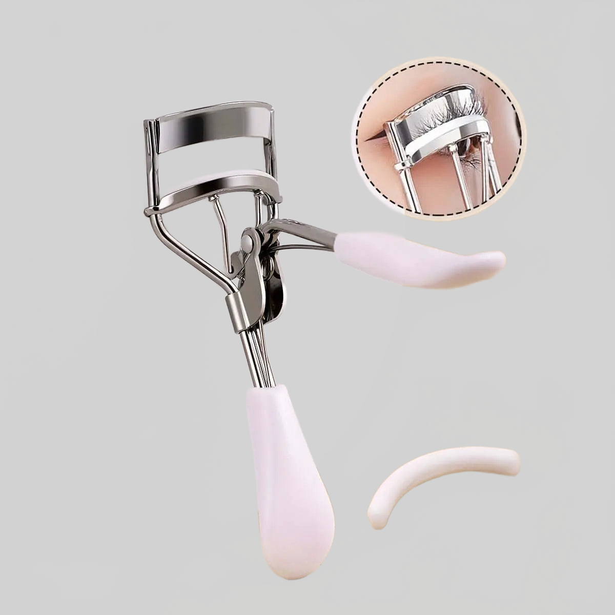 LUXEHAEVEN EyELash Curler & 15 Pads - Perfect Curling Tool
