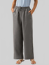 LUXEHAEVEN Linen Comfortable Straight-Leg Pants Women&