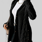 LUXEHAEVEN Warm Hooded Cardigan Coat