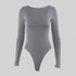 LUXEHAEVEN Square Neck Y2K Bodysuit