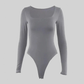 LUXEHAEVEN Square Neck Y2K Bodysuit