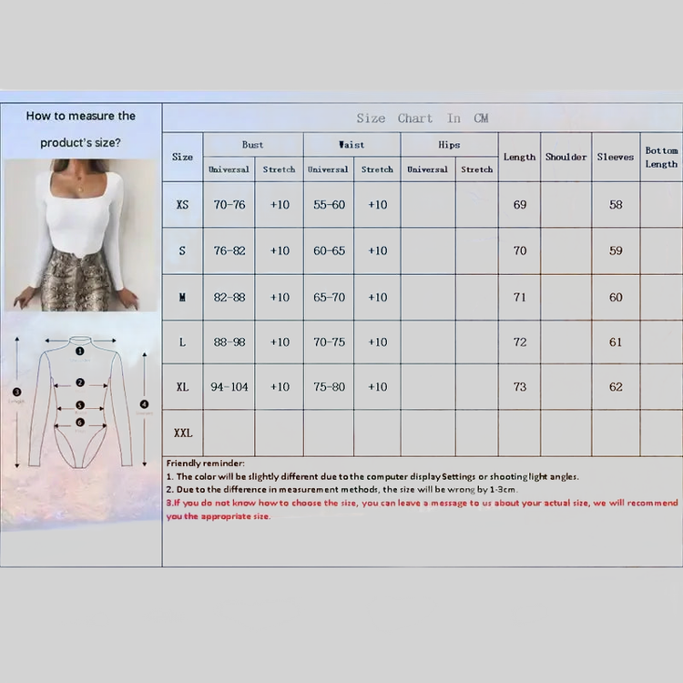 LUXEHAEVEN Square Neck Y2K Bodysuit