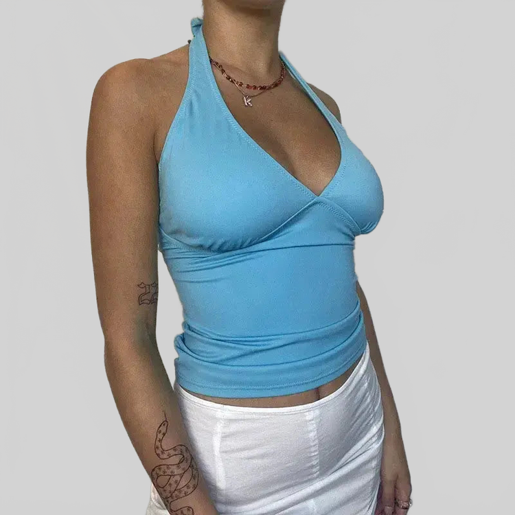 LUXEHAEVEN Off Shoulder SleevELess Top