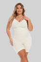 LUXEHAEVEN Simple Waist Fitted BELly Contracting And Hip Lifting Exposed Back Beauty Back Boxer Jumpsuit LuxeHaeven