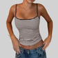 LUXEHAEVEN Striped Low-Neck High-Waist Womens Tank Top LuxeHaeven