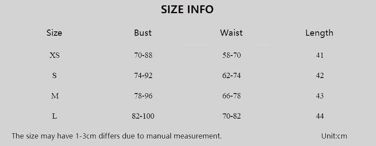 Size guide for LUXEHAEVEN 2025 Leopard Lace Crop Camis Top including bust, waist, and length measurements.